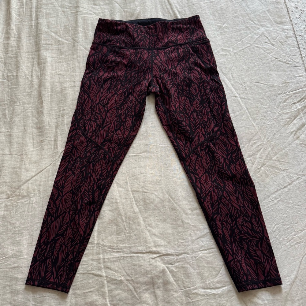 Sweaty Betty the power fig leaf leggings
